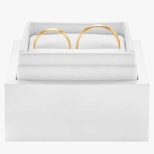 Obrączki ślubne: złote, okrągłe, 5 mm